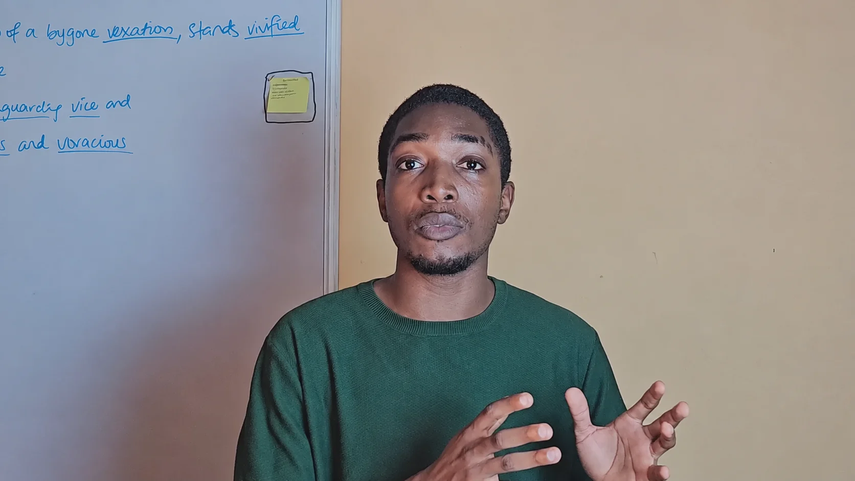 A KFSD participant speaking about soft skills